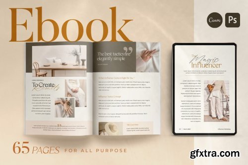 eBook Template Creator | CANVA PS