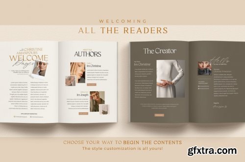 eBook Template Creator | CANVA PS