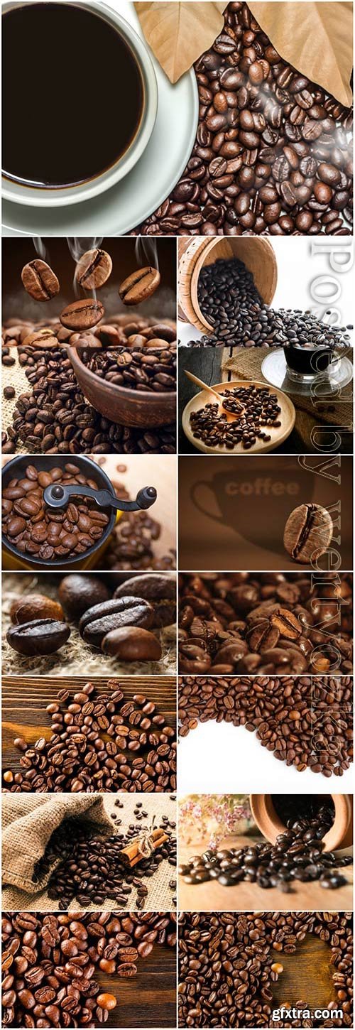 Coffee grinder and coffee beans stock photo