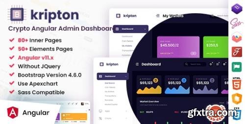 ThemeForest - Kripton v1.1 - Crypto Admin Angular Dashboard Template - 32159785