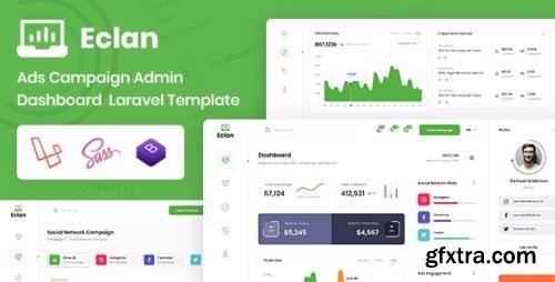 ThemeForest - Eclan v1.0 - Ads Campaign Laravel & Bootstrap Admin Dashboard - 29294834