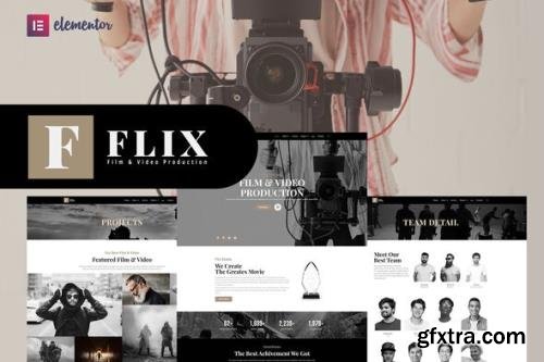 ThemeForest - Flix v1.0.2 - Film & Video Production Elementor Template Kit - 32838889