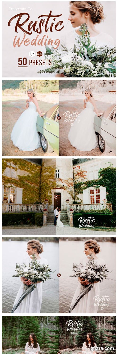 50 Rustic Wedding Presets Bundle 14015542