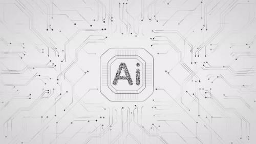 Videohive - White Ai board technology Data Transfer 5g background - 32831803 - 32831803