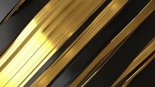 Videohive - Black And Gold Diagonal Background - 32840993 - 32840993