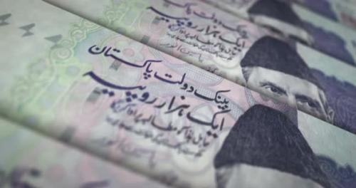 Videohive - Pakistani rupee money banknote surface loop animation - 32859988 - 32859988