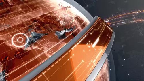 Videohive - Digital World Map News Intro Background 52 - 32866302 - 32866302