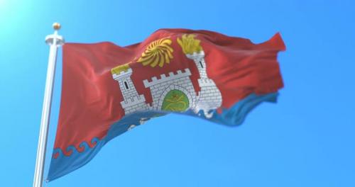 Videohive - Flag of Capital City of the Republic of Dagestan, Makhachkala, Russia - 32874565 - 32874565