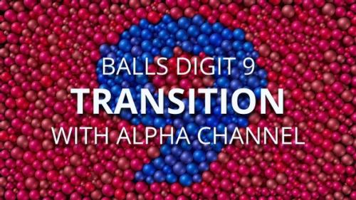 Videohive - Balls Pearls Digit 9 transition - 32869419 - 32869419