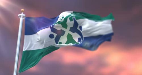 Videohive - Flag of Columbia at Sunset - 32891714 - 32891714