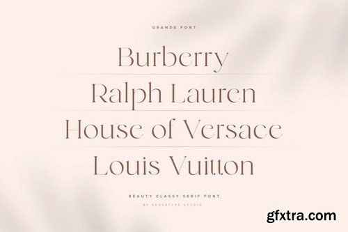 grande - beauty classy serif font