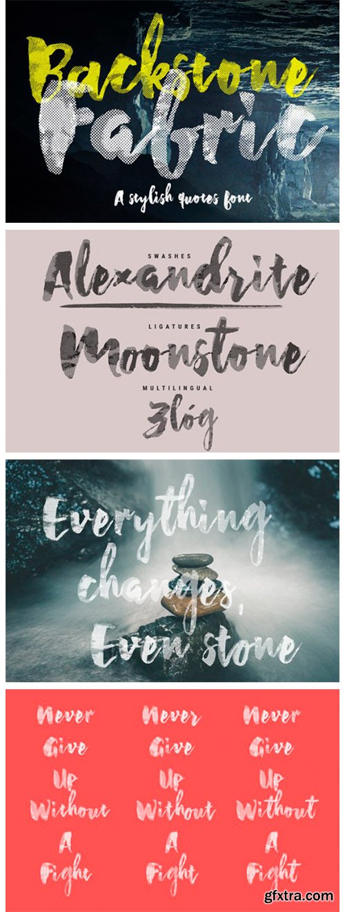 Backstone Fabric Font