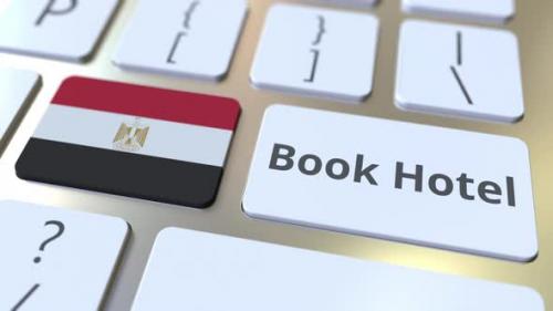 Videohive - BOOK HOTEL Text and Flag of Egypt on the Keys - 32902537 - 32902537