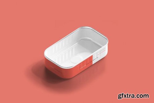 Aluminum fish can mockup