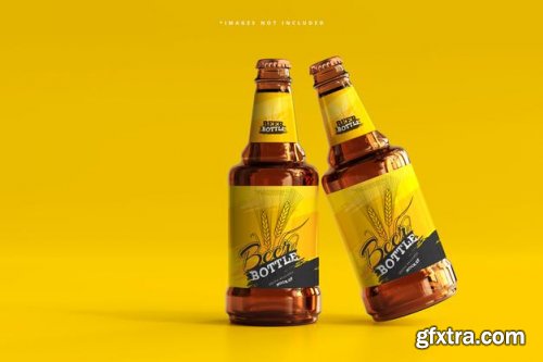 10 Beer bottle mockup