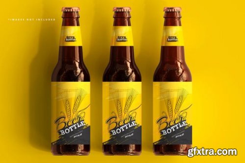 10 Beer bottle mockup