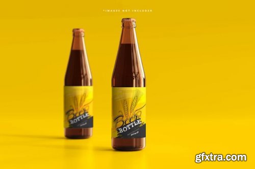 10 Beer bottle mockup