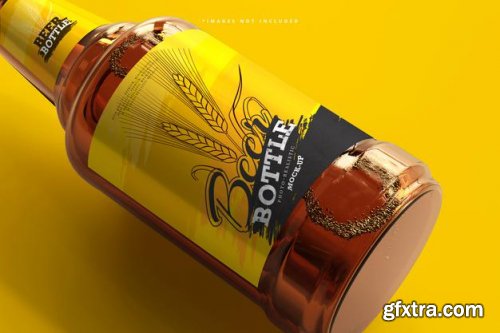 10 Beer bottle mockup