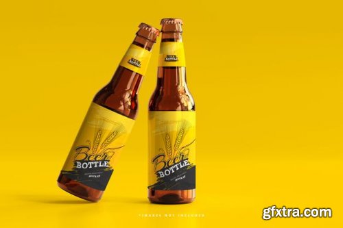 10 Beer bottle mockup