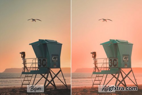 CreativeMarket - 10 Pro Sunset Glow Photoshop Actions 5943418