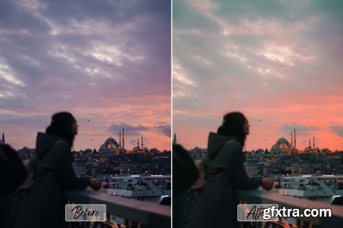 CreativeMarket - 10 Pro Sunset Glow Photoshop Actions 5943418