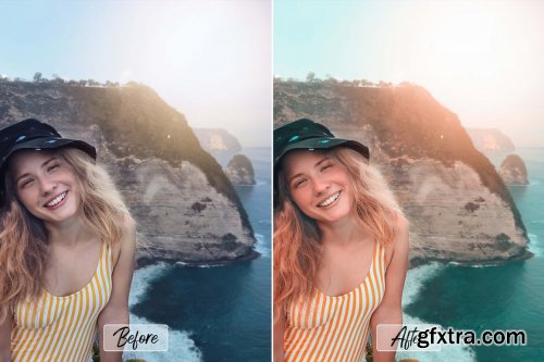 CreativeMarket - 10 Pro Sunset Glow Photoshop Actions 5943418