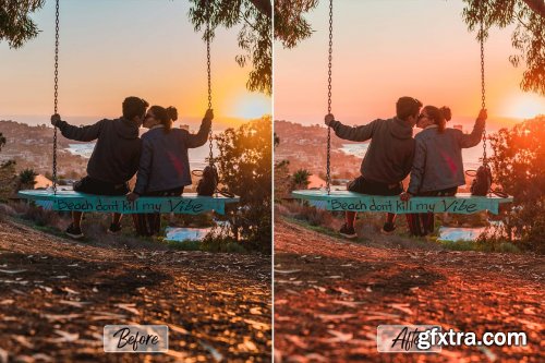 CreativeMarket - 10 Pro Sunset Glow Photoshop Actions 5943418