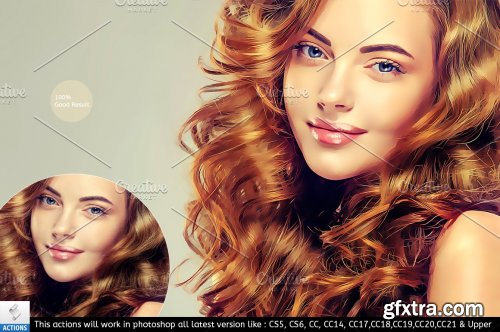 CreativeMarket - Pro Oil Painting Photoshop Action 5943315