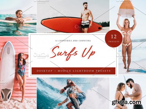 CreativeMarket - 12 x Lightroom Presets, Surf Up 5962695