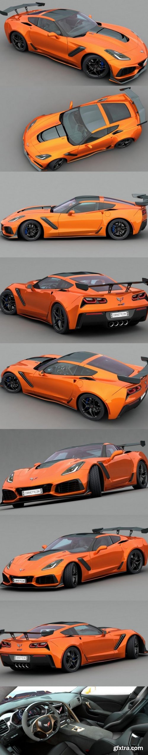 Chevrolet Corvette ZR1 C7 2018 3D model