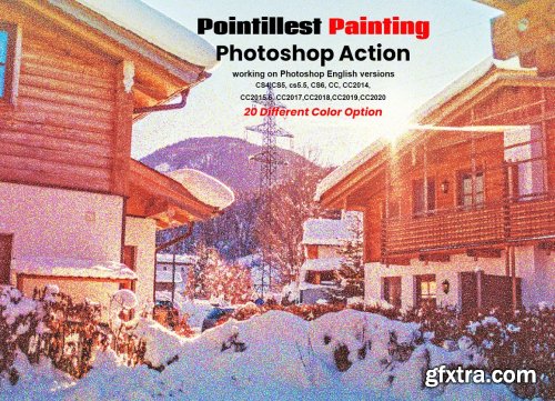 CreativeMarket - Pointillist Painting PS Action 5888220