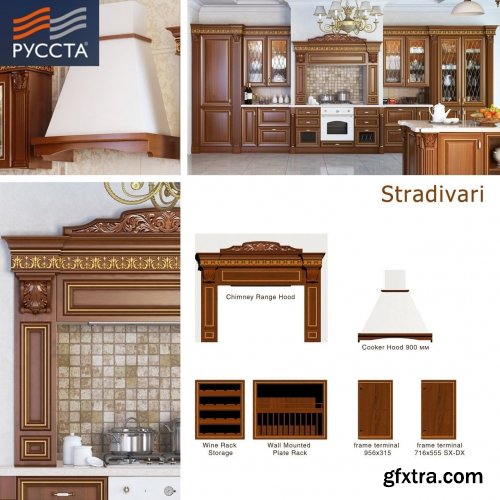 Stradivarius facade-line for kitchen and cabinet furniture 3D model