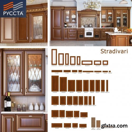 Stradivarius facade-line for kitchen and cabinet furniture 3D model