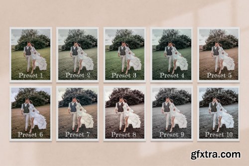 CreativeMarket - 10 Rustic Wedding Collection Preset 6193075