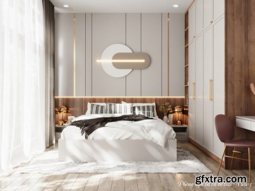 Interior Bedroom Scene Sketchup by Thuy Lee