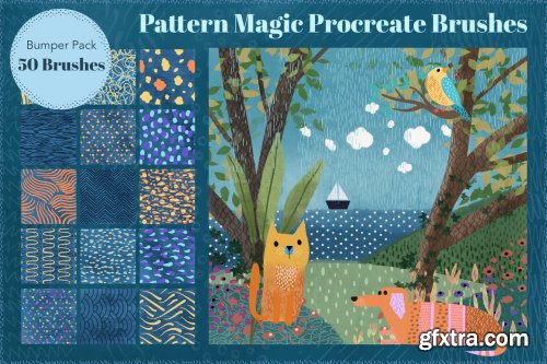 CreativeMarket - Pattern Magic Procreate Brushes 6181754