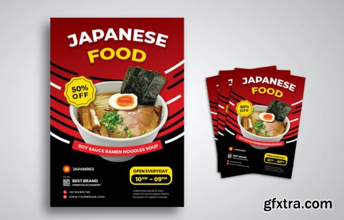 Japanese Food Flyer  PSD