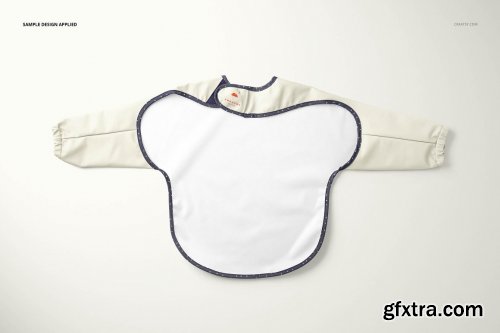 CreativeMarket - Baby Sleeved Bib Mockup Set 6189116