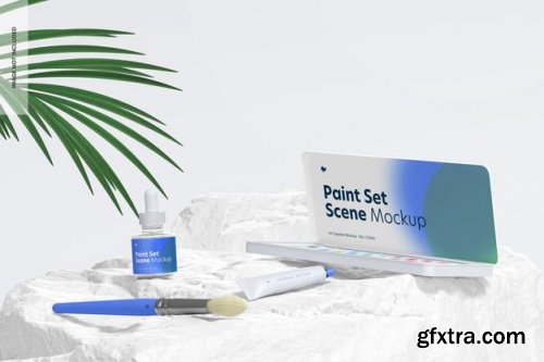 Paint set mockup