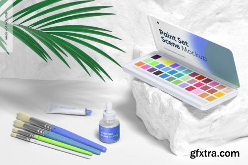 Paint set mockup