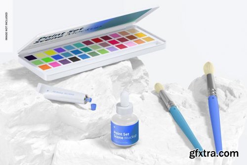 Paint set mockup