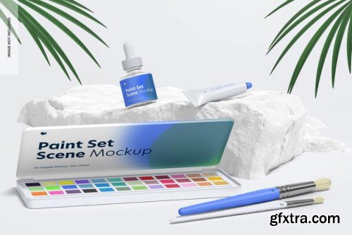 Paint set mockup