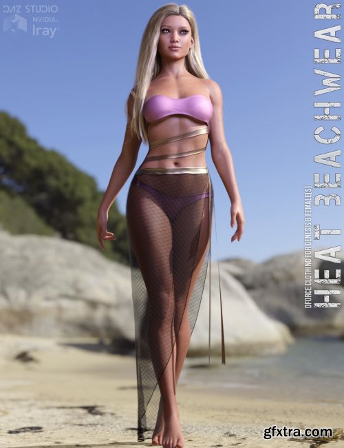 dForce Heat Beachwear for Genesis 8 Females