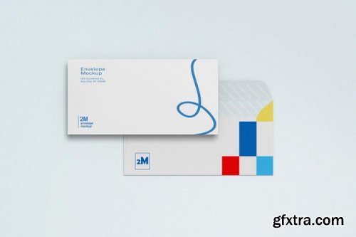 a4 poster and envelope mockup