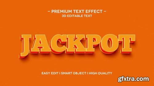 3d gold text style effect template