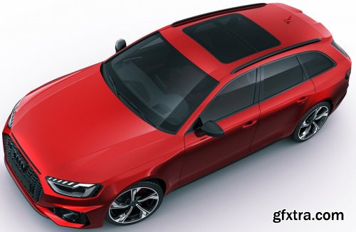 Audi RS4 Avant 2020 3D model