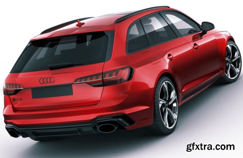 Audi RS4 Avant 2020 3D model