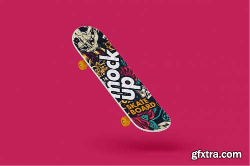  Skateboard Mockup Set