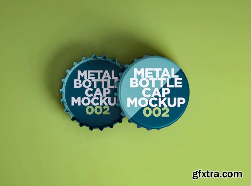 Metal Bottle Cap Mockup 002