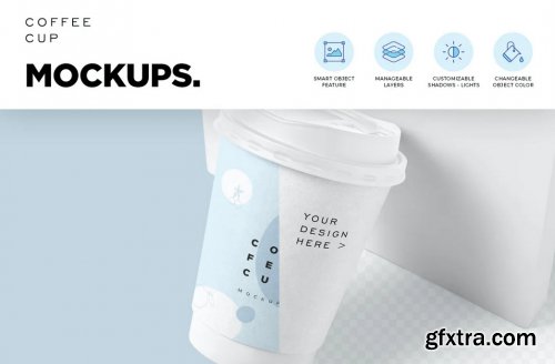 12 oz Coffee Cup Mockups